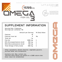Omega 3 Nanogen Fish Oil 90 Cápsulas