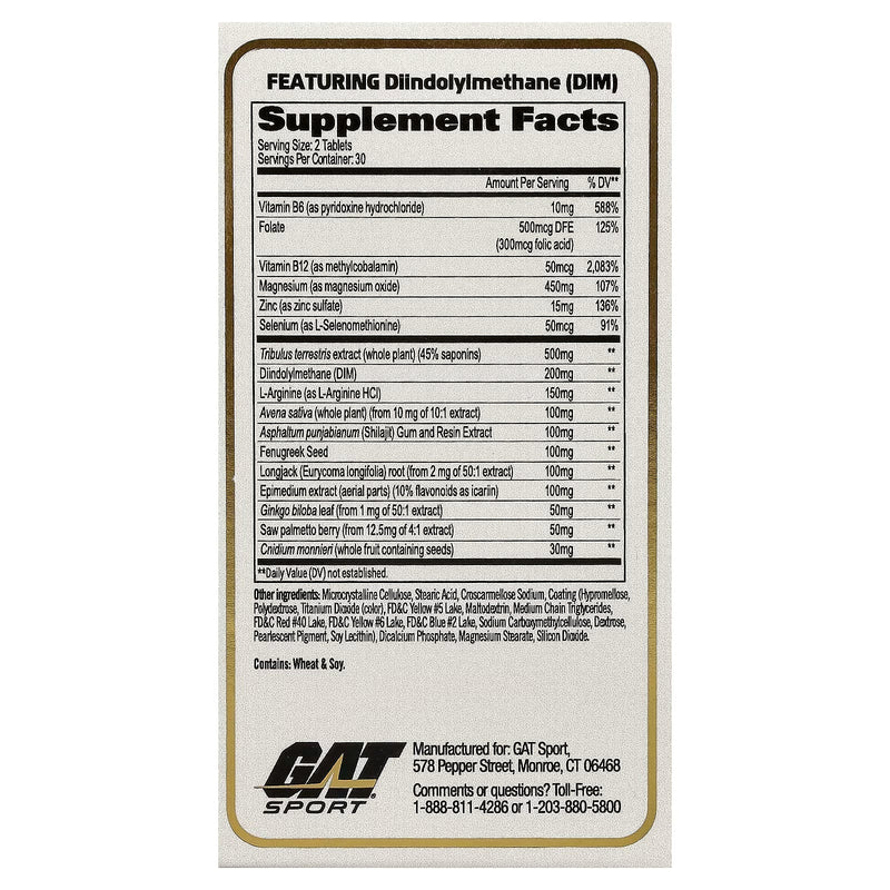 GAT, Sport, Testrol® Gold ES, 60 Tablets