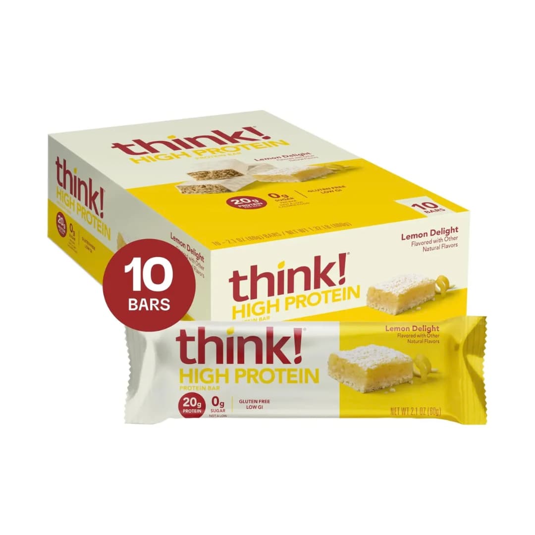 Barra de Proteína Alta en Proteína — think! Delight 60g 10 Unidades