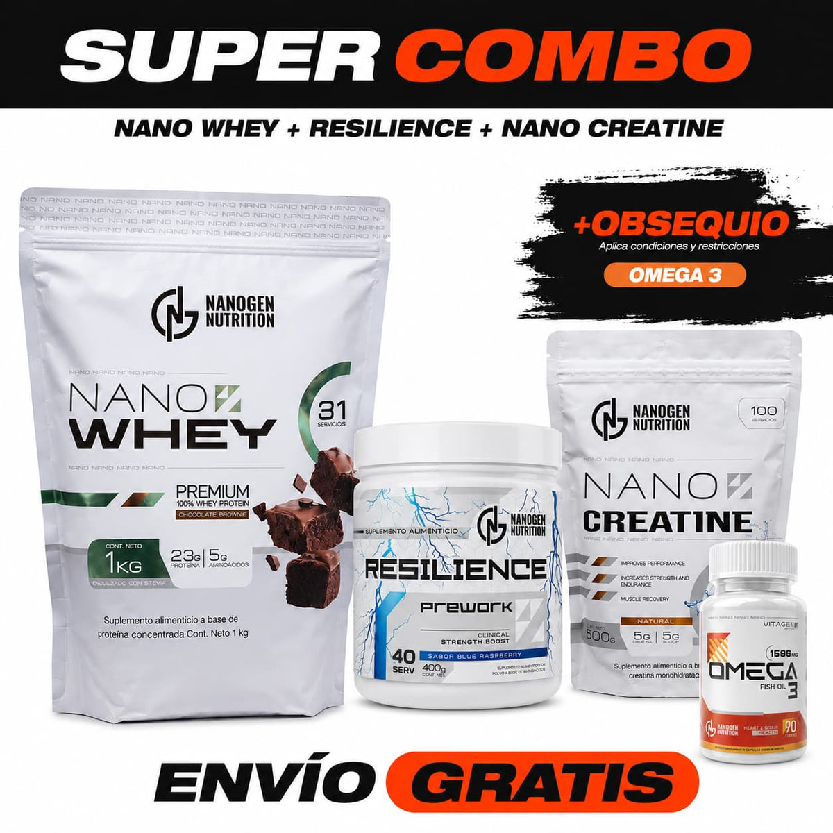 Combo Rendimiento Total Nanogen