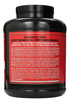 MuscleMeds Carnivor Mass — Aumento de peso anabólico con proteína de res, Chocolate Fudge, 5.63 lb, 14 Servicios