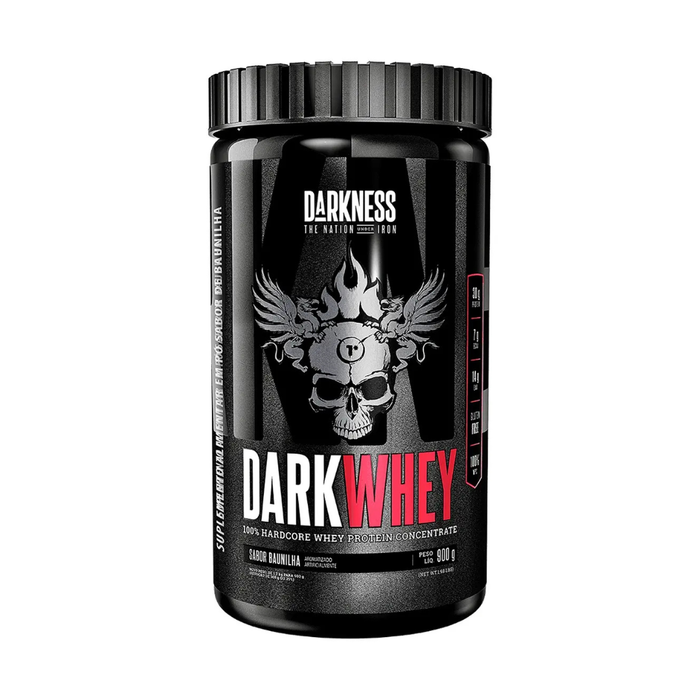 Darkness Dark Whey — 100% Whey Protein Concentrate 30 g Proteína 900 g