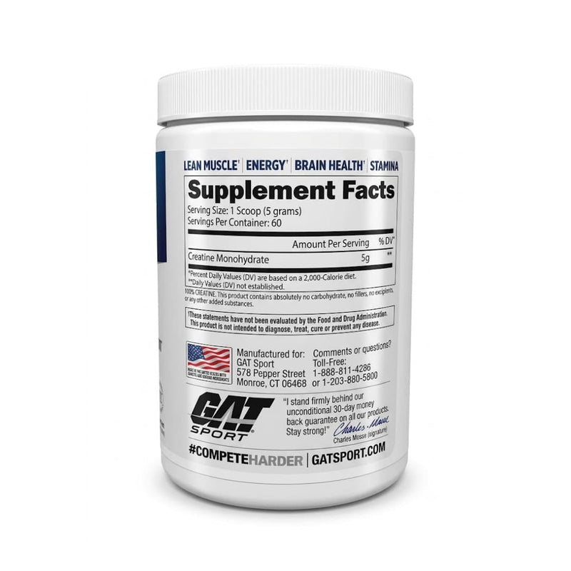 Creatine Essentials — High Quality Micronized Powder 5 g 300 g 60 Servicios