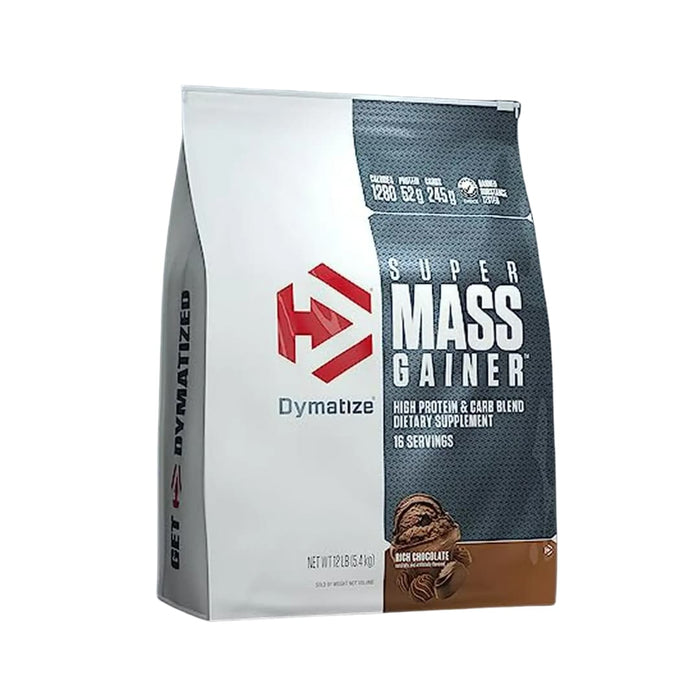 Mass Gainer 52g Proteína + 245g Carbohidratos — Dymatize Super Mass Gainer  5.4kg