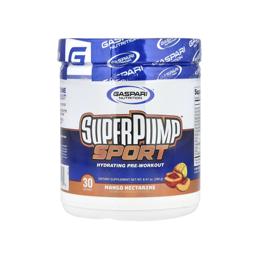 Gaspari Nutrition SuperPump Sport — Pre-Workout 300mg Caffeine 3,200mg Beta-Alanine 240g 30 Servings