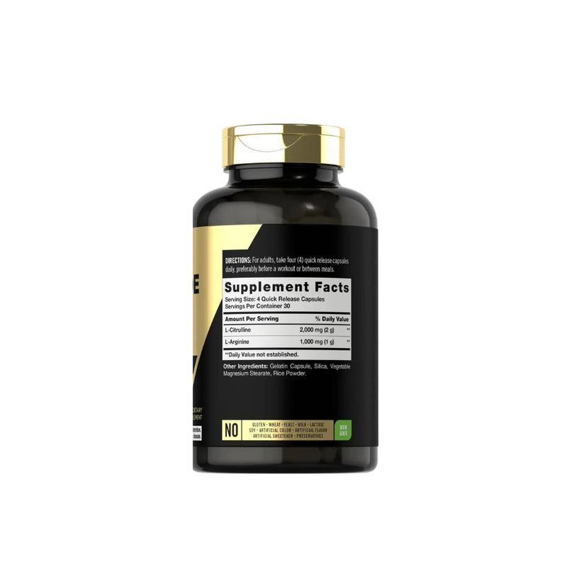 Nitric Oxide Max Carlyle L-Citrulina L-Arginina 120 Cápsulas