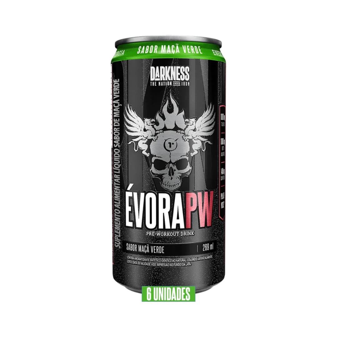 Pre-Entrenamiento Líquido Évora PW Drink Darkness 269ml – Manzana Verde
